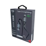 EGO TYPE-C to LIGNTNING CABLE PD 20CM - BLACK